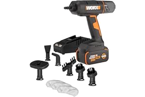 Worx 20V SteamStorm Cordless Handheld Steam Cleaner w/Accessories, Steamer for Cleaning 220°F 8-Second Preheat, Lightweight Portable Steamer for Home Car – Battery & Charger Included