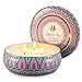Onlywax Scented Candles Soy Wax 3 Wick Tin Jar, 70 Hour Burn 13.5oz, Outdoor and Indoor,Lilac