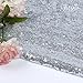 Trlyc 12 by 108-Inch Silver Sequin Table Runner for Wedding