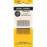 Colonial Needle Sharps Hand Needles-Size 8 20/Pkg