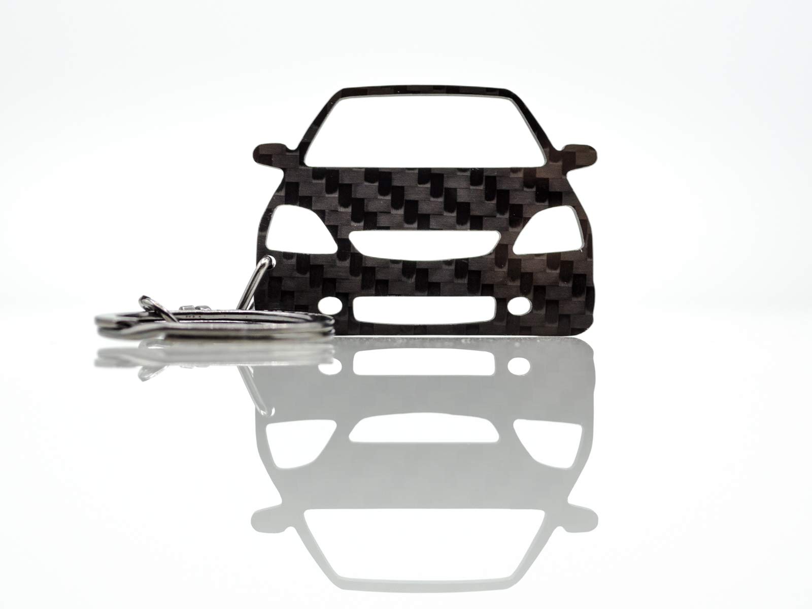BlackStuff Carbon Fiber Keychain Keyring Ring Holder Compatible with Civic Type R MK7 2001-2005 BS-612