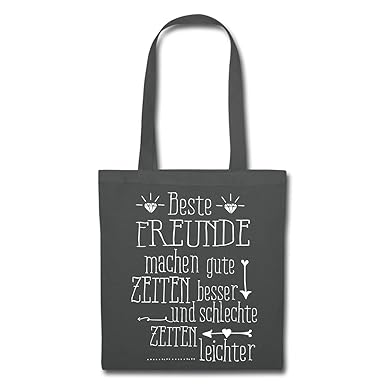 Spreadshirt Beste Freunde Freundschaft Spruch Stoffbeutel