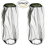 FSLIFE Beekeeping Beekeeper Anti-mosquito Bee Bug Insect Fly Mask Cap with Head Net Mesh Face Protection Outdoor Fishing Equipment (2pcs)