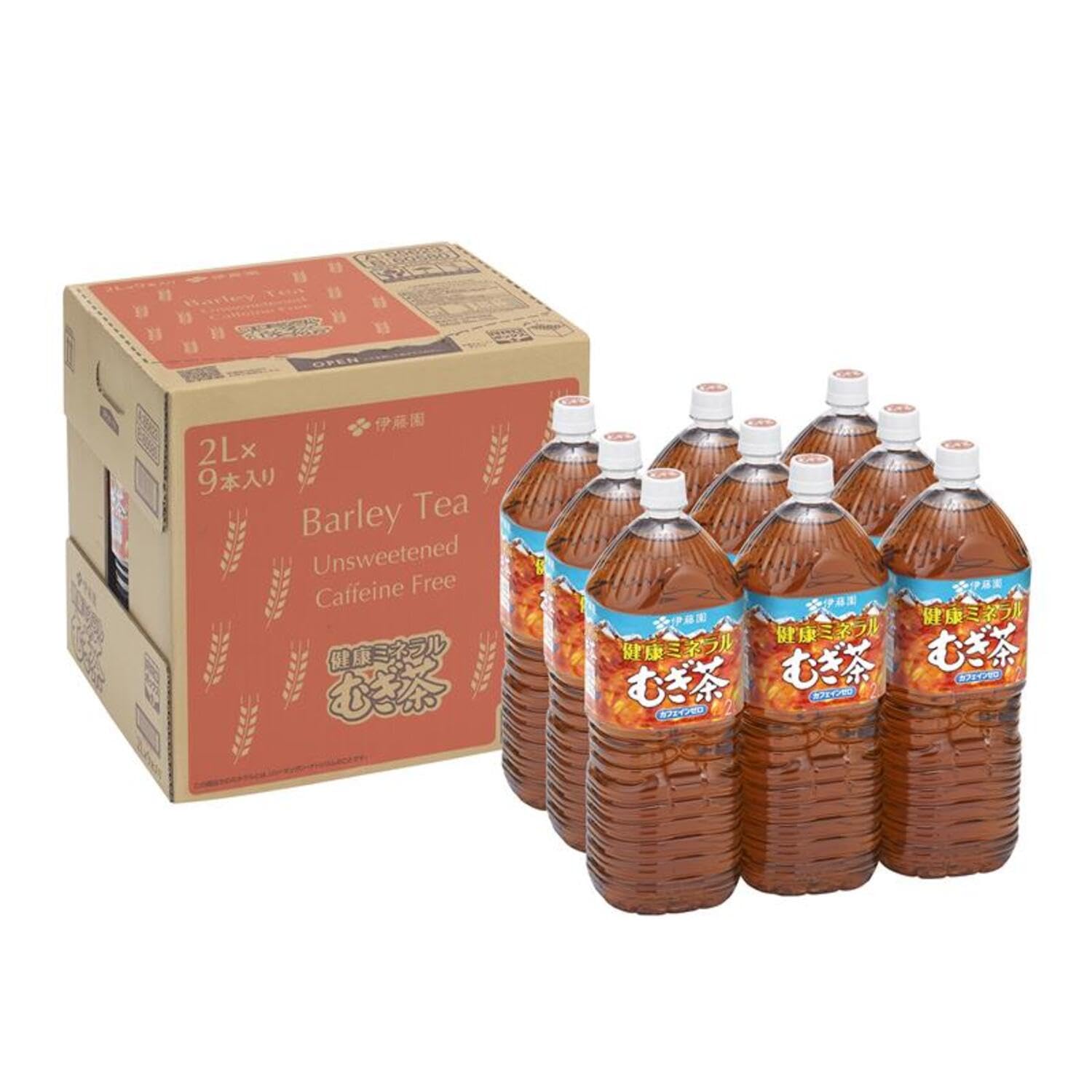 【Amazon.co.jp限定】 伊藤園 RROボックス 健康ミネラルむぎ茶 2L×9本商品画像