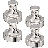 Zepma Heavy Duty Magnetic Push Pins - Refrigerator & Whiteboard Magnets, Pack of 4