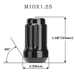 ATV M10x1.25 Aftermarket Lug Nuts for Most Honda