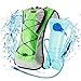 LYCAON 2L Hydration Backpack (BPA Free), 600D Waterproof Fabric, Lightweight Water Back Pack Hiking Cycling Biking Running Camping Bladder Backpacks for Kids Women Men ( Green )