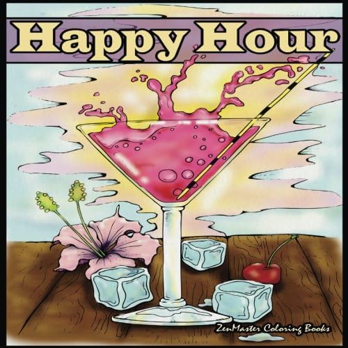 8x8 Adult Coloring Book Happy Hour: 8x8 Coloring Book For Adults With Coloring Cocktails and Spirits for Relaxation (Coloring Book for Adults of Cocktails and Spirits) (Volume 48) Paperback โ November 17, 2016