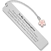 Granddaughter Gifts Bookmark for Book Lovers to My Granddaughter Gifts Granddaughter Gifts from Grandma Inspirational Bookmarks Gifts Encouragement Gifts for Granddaughter Birthday Graduation Gifts