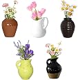 5-Pack Cute Ceramic Mini Vase Fridge Magnets - Tiny 3D Plant Magnets For Kitchen, Office, Locker Decor - View #3