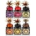 Kama Sutra Honey Dust Body Powder, Set of 6 - Strawberry, Raspberry, Vanilla Creme, Coconut Pineapple, Tropical Mango, & Honeysuckle