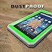 Fintie Impact Resistant Case for Fire 7 2015 - [CaseBot Tuatara] Rugged Unibody Dual Layer Hybrid Full Protective Bumper Cover with Built-in Screen Protector for Amazon Fire 7