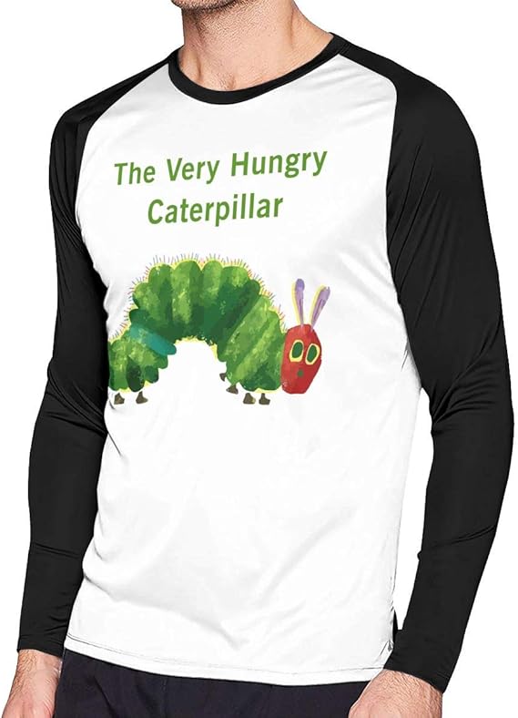 Amazon Co Jp はらぺこあおむし 絵本tシャツ ラグラン メンズ 無地 長袖 丸首 ティシャツ シンプル 春 夏 秋 おしゃれ 格好いい カジュアル 柔らかい 快適 S 2xl 服 ファッション小物