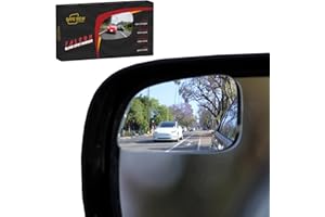 Blind Spot Mirrors for Cars - by Safe View Company - Change Lanes Confidently - Made from Real Convex Glass - Long Lasting - Easy Peel & Stick (Falcon), SVCBAME23