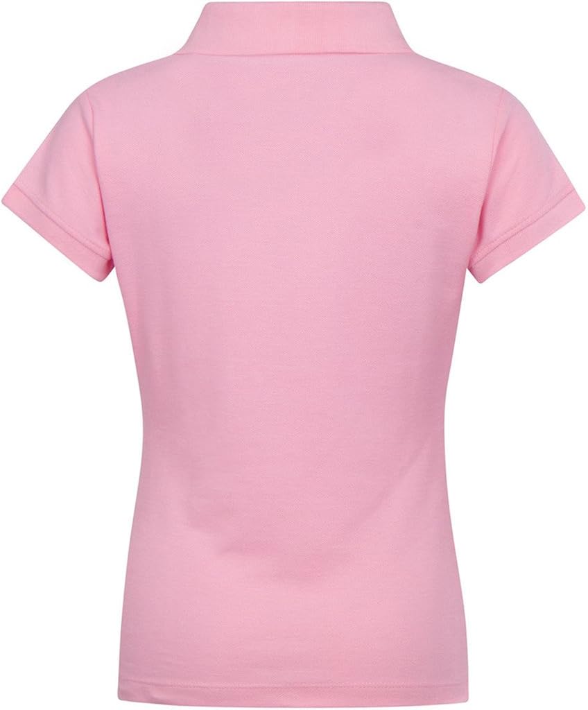 Premium Short Sleeves Girls Polo Shirts – ScotchGuard Treated, Stain Resistant at  Women’s Clothing store