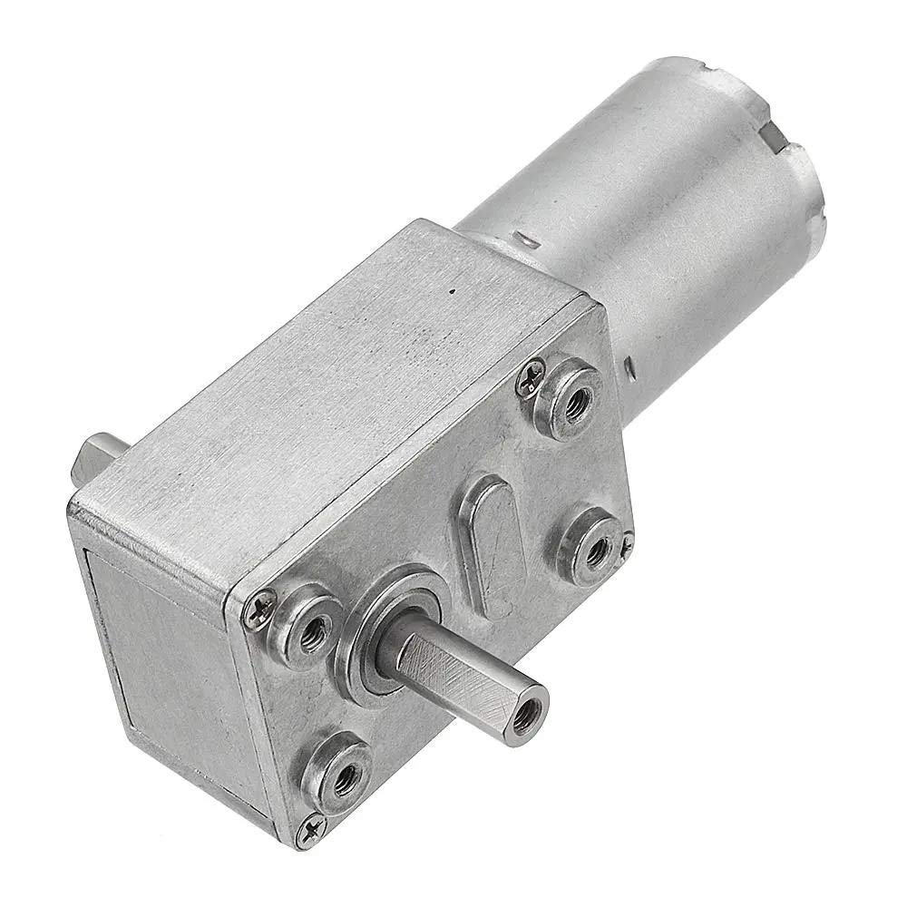 DollaTek JGY-370 DC 12V 150RPM Double Shaft Worm Gear Motor Self-locking Reduction Gear Motor