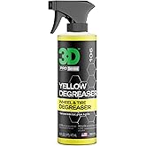 3D Yellow Degreaser – Non-Acid Wheel & Tire Cleaner Spray for Brake Dust, Grime & Tire Dressings – Safe for All Wheels & Whitewalls - 16 oz