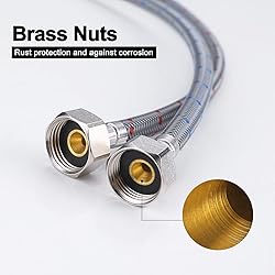 Faucet Supply Lines 3/8" Comp x 1/2" Comp, ARCORA