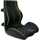 Ergonomic Memory Foam Seat Cushion for Office Chair, Car Seat, Dining, Gaming Chair & Wheelchair, Full Back & Lumbar Support Pillow One Piece, Back Pain Relief, Coccyx, Tailbone & Sciatica Pain Relief