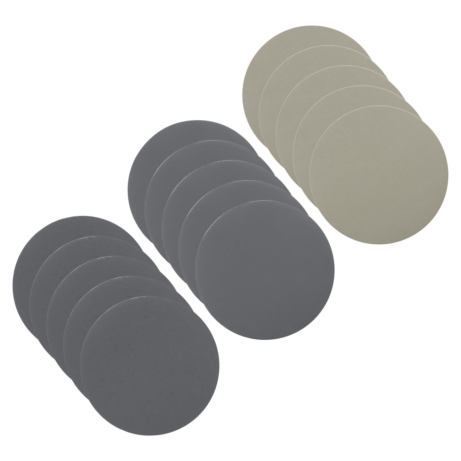 CoCud Hook & Loop Sanding Disc, 3" Dia 1500/2500/4000 Assorted Grit, No Hole Wet Dry Orbital Sandpaper Silicon Carbide - (Applications: for Wood or Metal Polishing), 15-Pieces