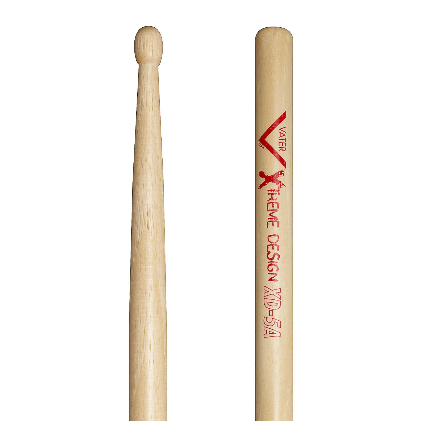 Vater - Xtreme Design 5A (Wood Tip) American Hickory Drumsticks - VXD5AW