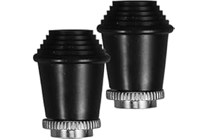 TOYANDONA 2pcs Drum Rubber Feet Nonslip Bass Drum Leg Pads with Good Stability Rubber Material for Stands