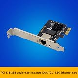 Nicfaky RTL8125B 2.5GbE PCIe X1 Server Network Card Gigabit Ethernet Adapter view 2
