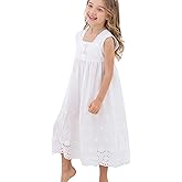 Kids Girls' Princess Nightgown Lace Sleeveless Full Length Dress 3-13 Years