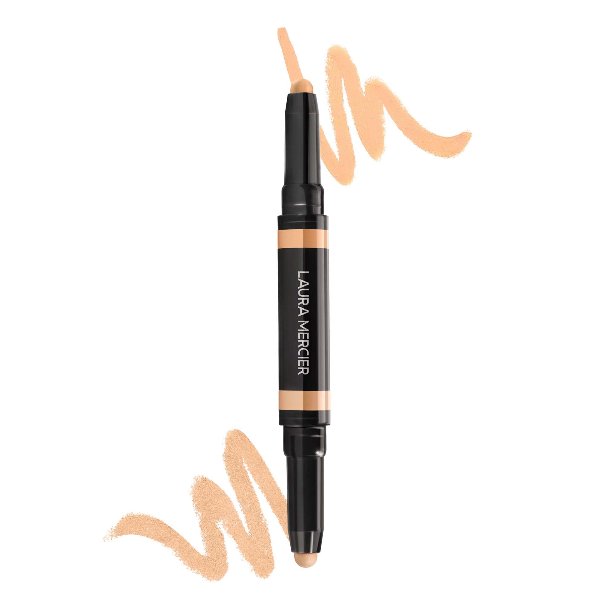 Photo 1 of Laura Mercier Secret Camouflage Brighten and Correct Duo, 2-in-1 Face and Under Eye Concealer Stick, Blurs Imperfections and Reduces Appearance of Undereye Dark Circles, Full Coverage, 2W