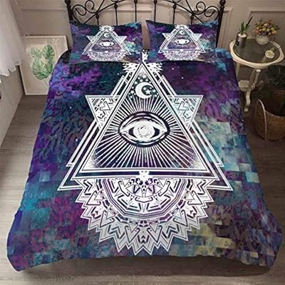 Yyhqhe 3d Mandala Bedding Set Butterfly Duvet Cover Set Colorful