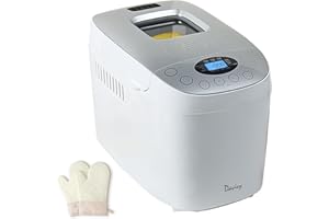 Davivy 3.5LB Large Bread Maker with Double Kneading Paddles, 15-in-1 Programmable Functions, 15-Hour Delay Timer, 1-Hour Keep