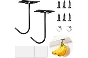 2 PCS Banana Hook, Nail-Free Folding Bananas Holder with Strong Magnets, Space-Saving Banana Hanger for Under Cabinet Kitchen