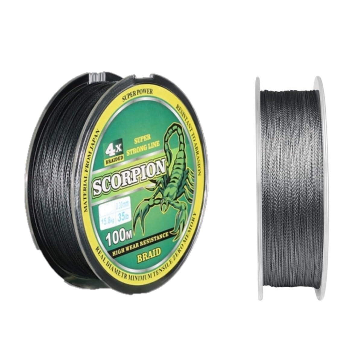 HOUSON 100M fishing line, transparent fishing line PE fishing line Strong transparent fishing lines 4#