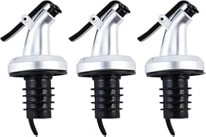 3 Pieces Bottle Pourer Spout Nozzle Stopper Dispenser Pour LiquidWineProfessional and Attractive