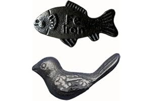 Cast Iron Lucky Fish and Bird Cooking Accessories, Natural Iron Supplement Suitable for food and water.