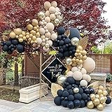 164pcs Black and Gold Balloon Garland Arch Kit