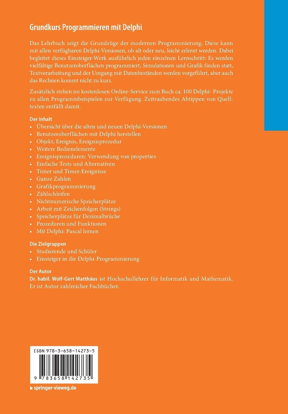 Amazon Grundkurs Programmieren Mit Delphi Systematisch Programmieren Lernen Fuer Einsteiger Matthaeus Wolf Gert Dhtml