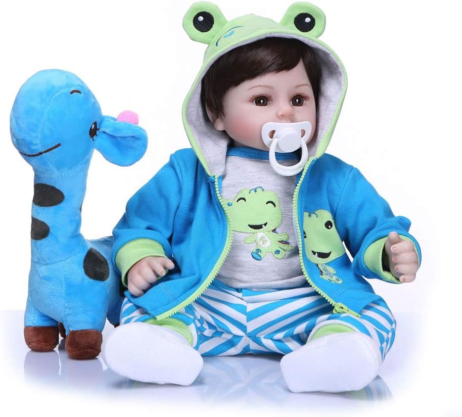 Prezzo CQ Reborn Doll Handmade Toy Doll Silicone 47CM Simulation Baby Regalo di Compleanno per Bambini Offerte