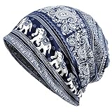 KUYOU Women's Multifunction Elephant Hat Skull Cap Scarf