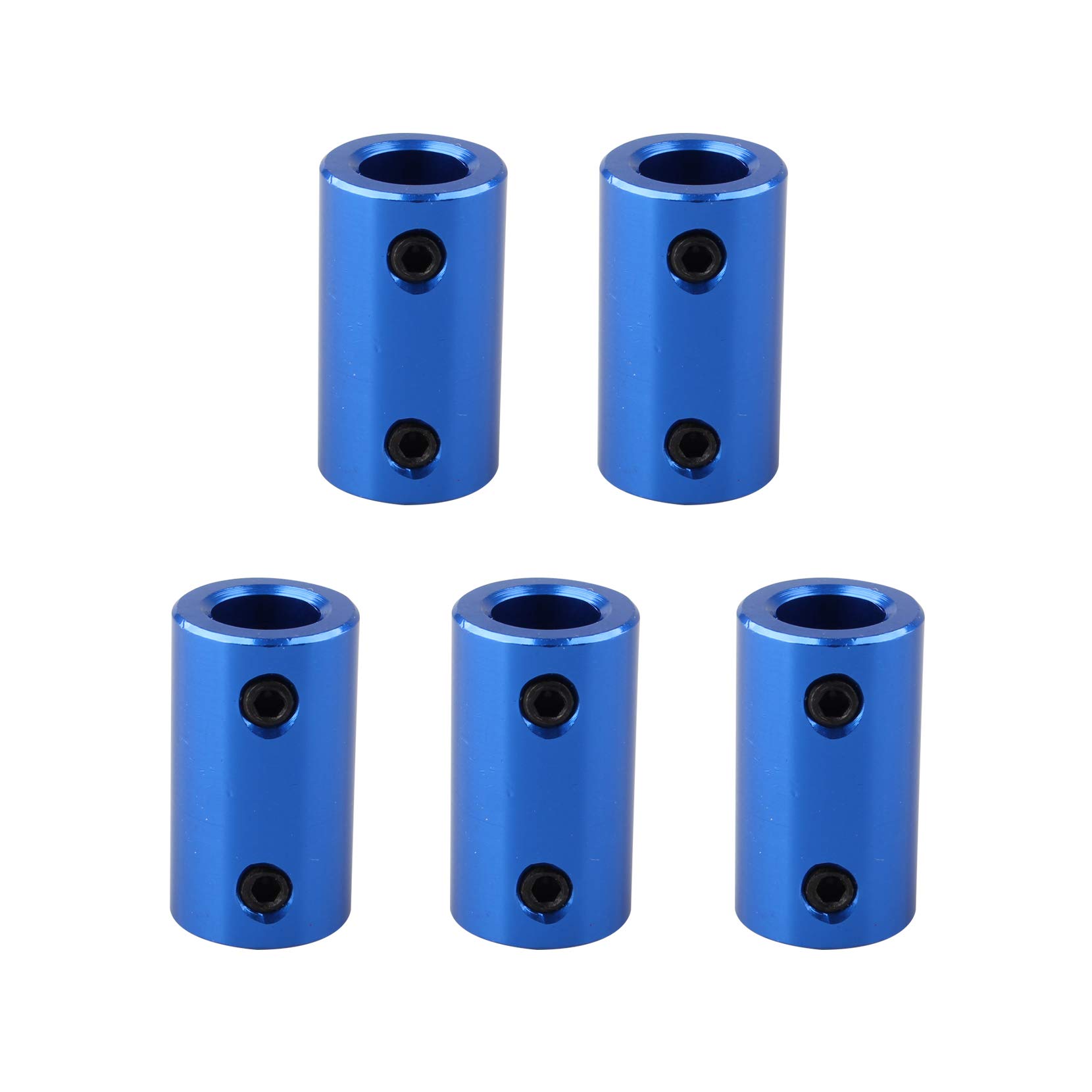 Jopto 5Pcs Shaft Couplings 5mm to 8mm Shaft Rigid Coupling Stepper Motor Wheel Coupler Connector Aluminum Alloy Casing Compatible with Creality CR-10 CR-10S S4 S5 Makerbot RepRap Prusa i3 3D Printer