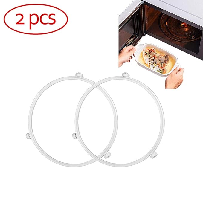Knowooh Soporte de Anillo Giratorio de microondas 2 Piezas Bandeja ...