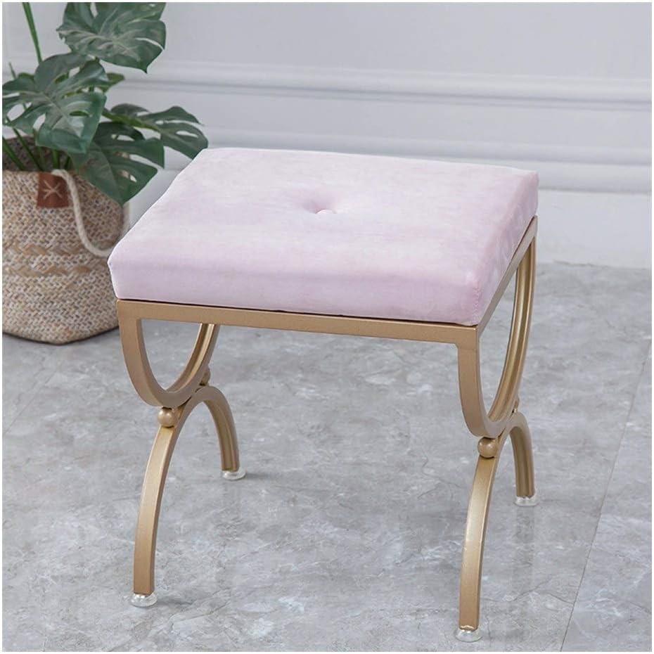 Uioy Cambio de Zapatos Taburete de Franela tapizada Sofá Taburete