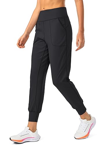 Soothfeel Women's Joggers with Zipper Pockets High Waisted
