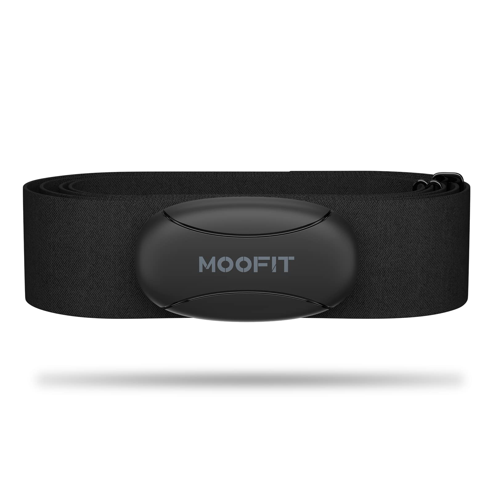moofit HR8 Heart Rate Monitor Chest Strap, Low Energy Real-Time Heart Rate Data Bluetooth 5.0/ANT+, Longer Communication Range, IP67 Waterproof, Compatible with iOS/Android Apps, Gym Equipment,Black
