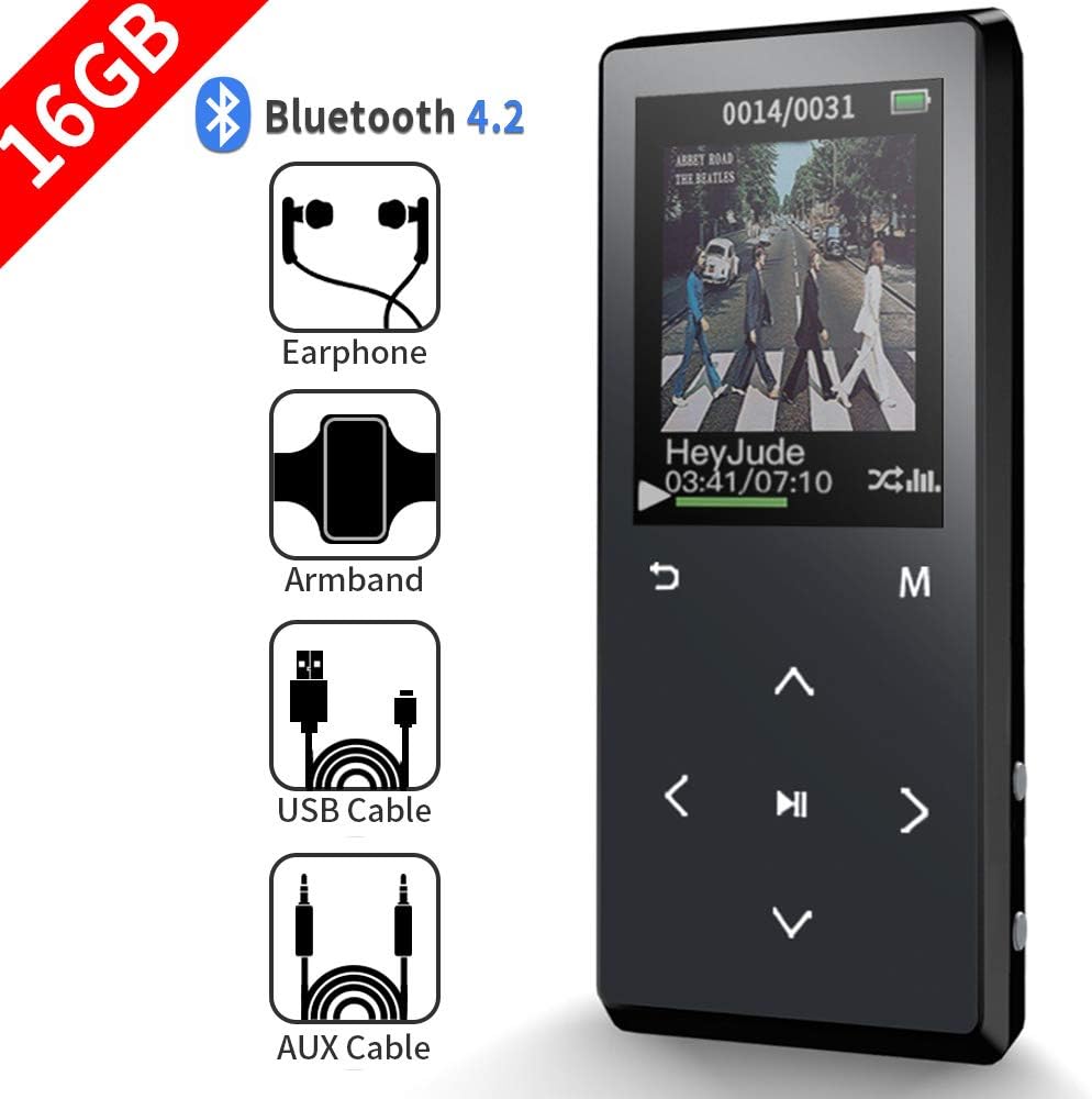 SUNNZO Bluetooth MP3 Player 16GB with One Key to Amazon.co.uk Electronics