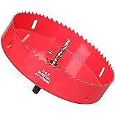 6 1/4 Hole Saw, 159mm HSS Bi-Metal Hole Saw, 6.25 Inch Hole Saw for Recessed Lights, 32mm Cutting Depth Hole Cutter with Arbo