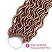 MOBOK 6Pcs/Lot Honey Blonde Goddess Locs Crochet Hair For Black Women Pre Loop Curly Faux Locs 14 Inch Blonde Braiding Hair Soft Synthetic Wavy Faux Locs Hair Extension (14inch(6packs), 27)