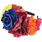 Vividsun Rose Flower Crown Day of The Dead Floral Crown