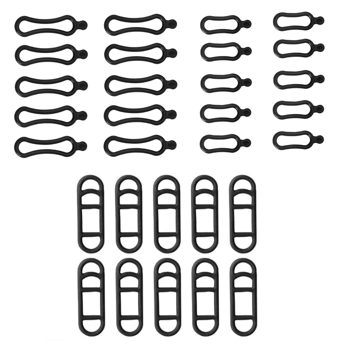 HOUSON 30 PCS BIKE Light Rubber Band, Bicycle Silicone Band Stretch Rubber Rings Lamp Holder for Torch, LED Bicycle Light