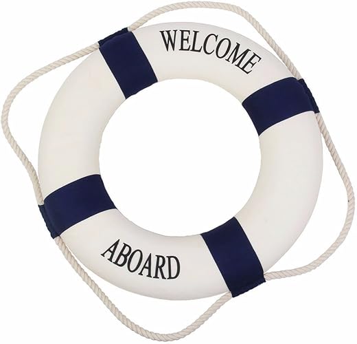 Blue White Life Preserver Ring 18 For Decoration Amazon Ca Jewelry